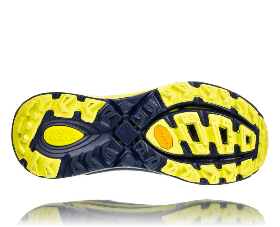 Zapatillas Trail Hoka One One Hombre - Evo Mafate 2 - Azules/Verde - UDT284097